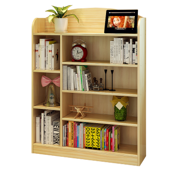 風の意味は木の本箱の本棚松の木の組み合わせ棚です 実は木の現代シンプルな書棚634 Sはペンキなしです